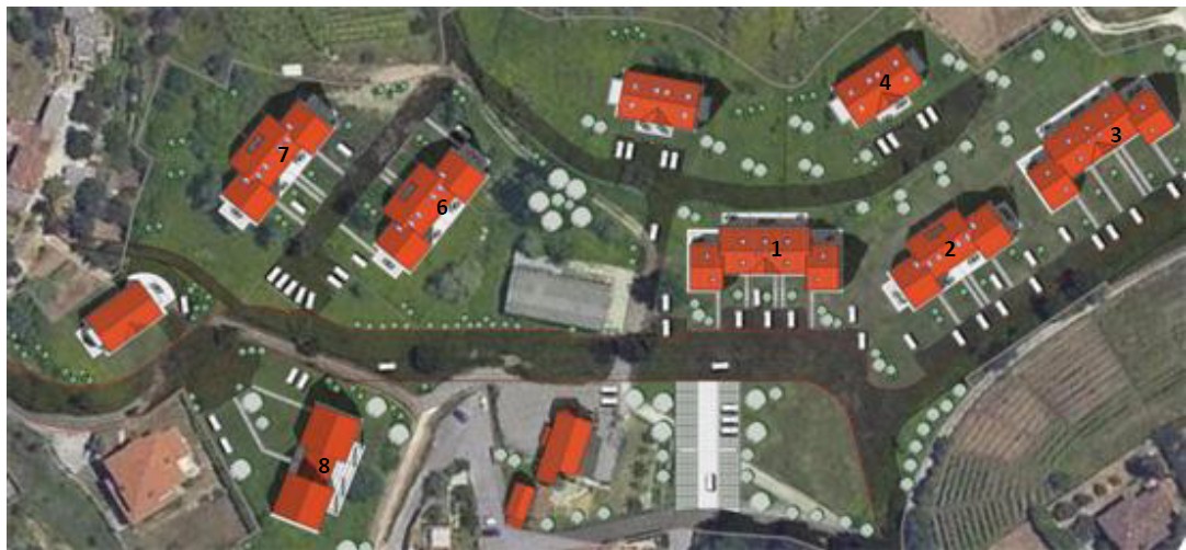 Vendita nr. 2 lotti di terreno edificabile per realizzazione villette a schiera e un Rustico con annesso vigneto ed uliveto in località Bonascola (Carrara)
